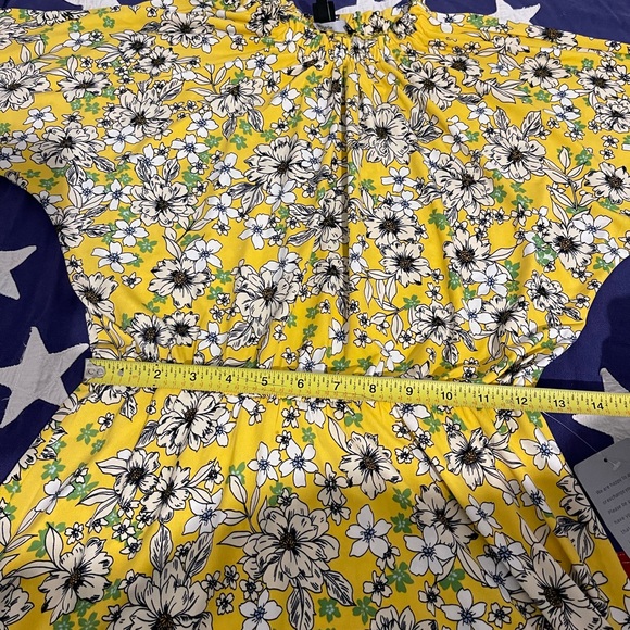 Maggy London Floral Print Yellow A-Line Dress - Picture 13 of 14